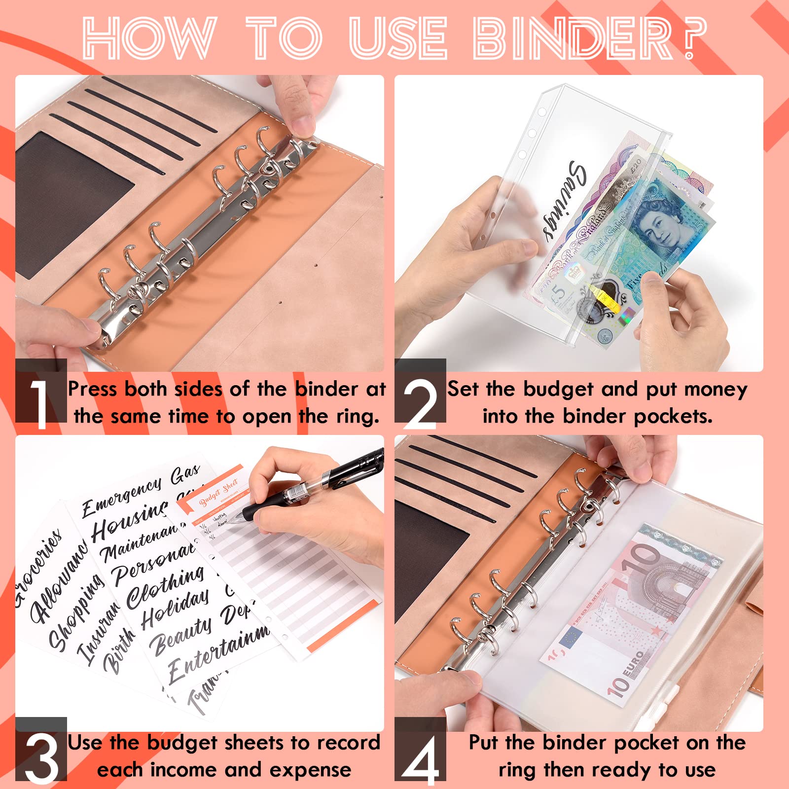 HAKPNEW A6 Leather Money Saving Wallet With Calculator, 12