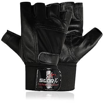 StarX Beginner Foam Gym / Exercise_and_Fitness Gloves, Adult (Black)