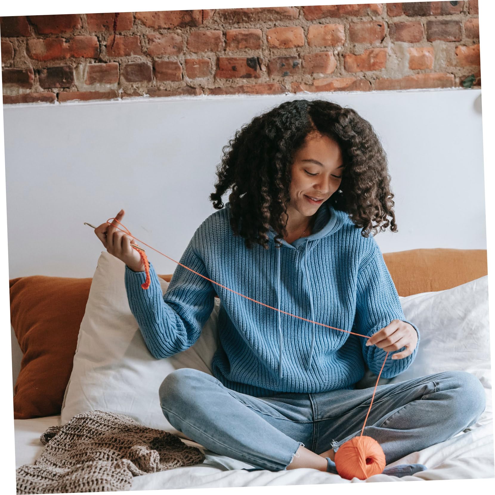 STOBOK 1 Juego crochet afgano encaje circular kits de tejer gancho de tejer tunecino Gancho de crochet agujas de ganchillo bricolaje herramienta de ganchillo colocar aluminio