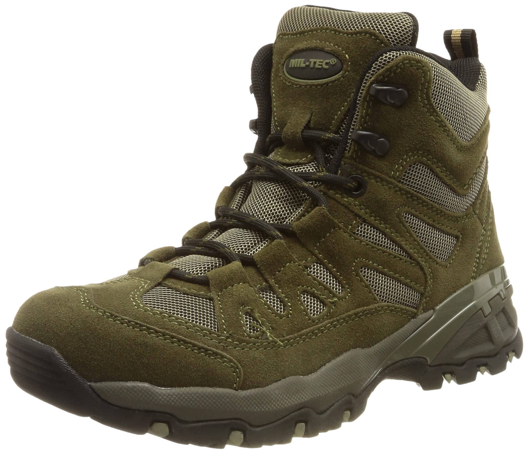 Mil-Tec Unisex Squad Hiking Boots, olive, 8 UK