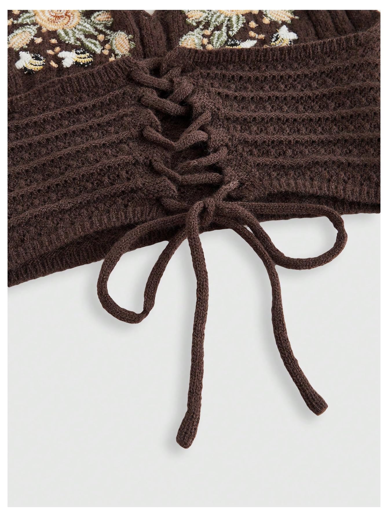 Verdusa Women's Y2k Tops Nashville Outfits Boho Gothic Clothes Halter Top Festival Western Cowgirl Shirts: X-Large Floral Brown