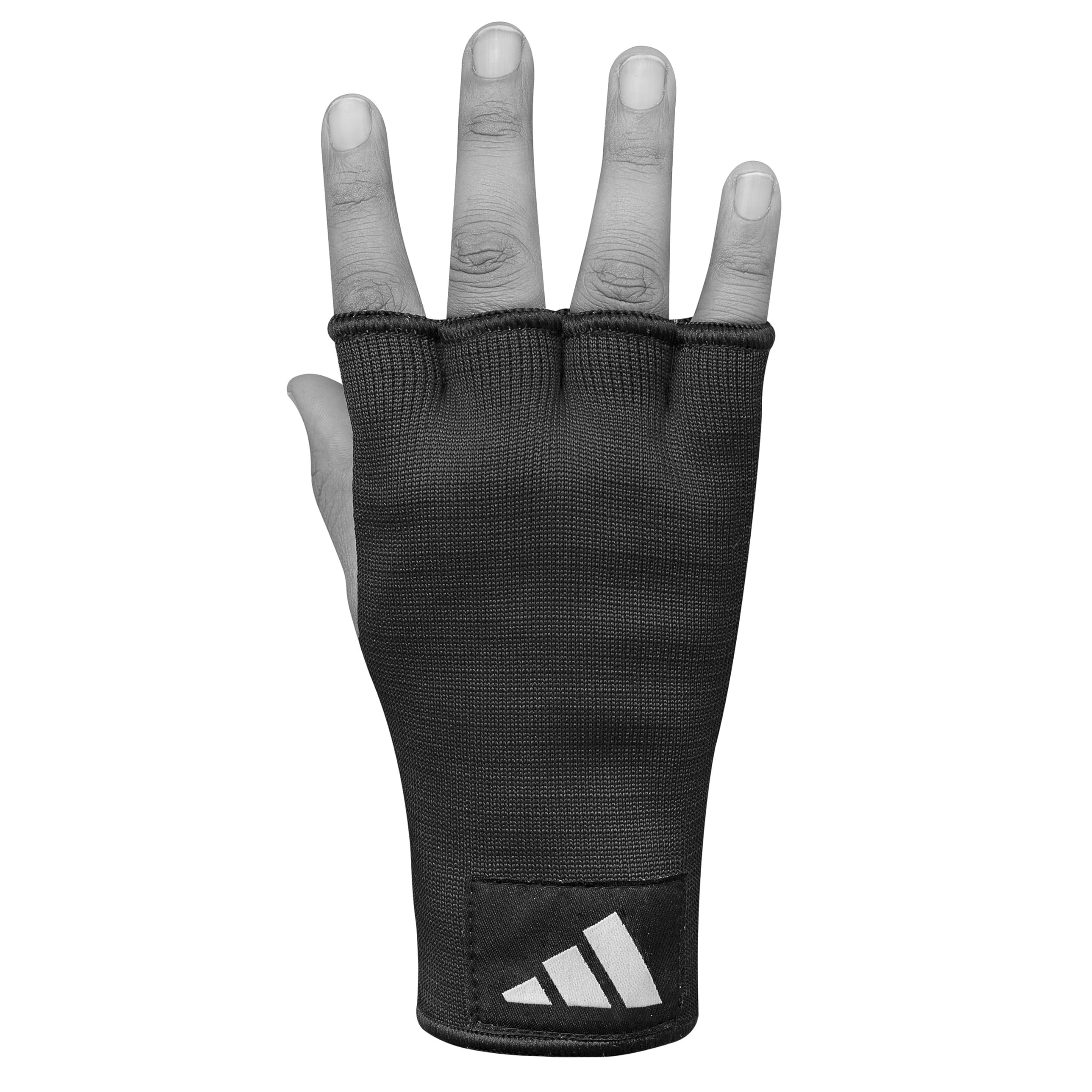 adidas Mitaines sous Gants de Boxe Noir/Blanc XL