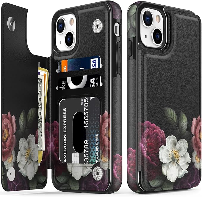 LETO for iPhone 14 Plus Case,Flip Folio Leather Wallet Case