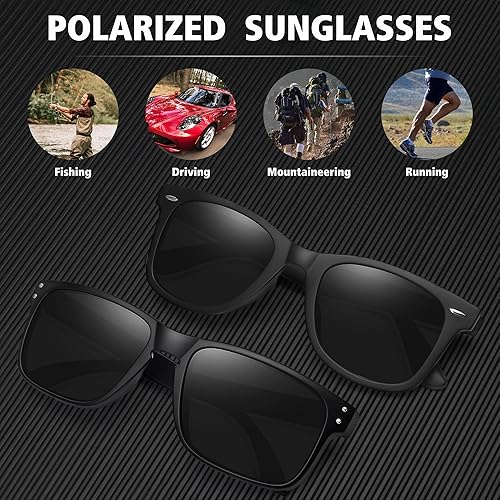 Miniatura 6 de MEETSUN Gafas de sol polarizadas para hombres y mujeres, gafas de sol clásicas retro para conducir, pescar, protección UV