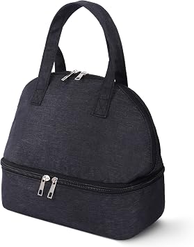 Autruckerkids Lunch Bag Insulated Double Compartment Lunch Bags for Women, Insulated Tote Bag for Man, Light Weight and Portable Lunch Box for School Picnic Camping Travel
