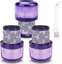 Filters Fit for Dyson V11: Vacuum Filters Replacement Parts 3Pcs Compatible with Dyson V11 - Torque Drive V11 Animal V15 Detect Vacuum - Compare to Part # 970013-02
