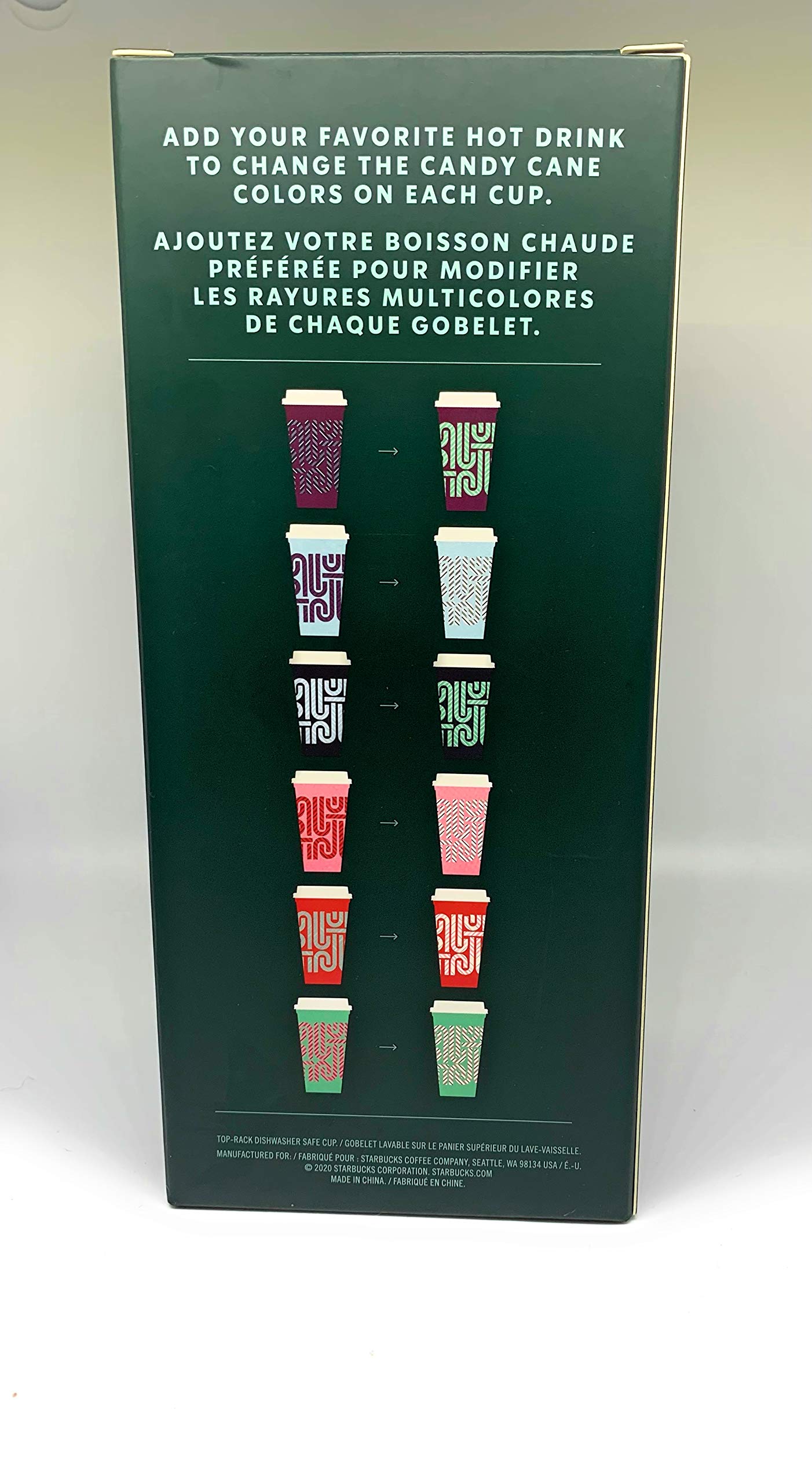 Amazon.com: Starbucks Reusable Plastic Hot Cups Holiday 2020 Color Changing  Cups, 16 ounces : Health & Household