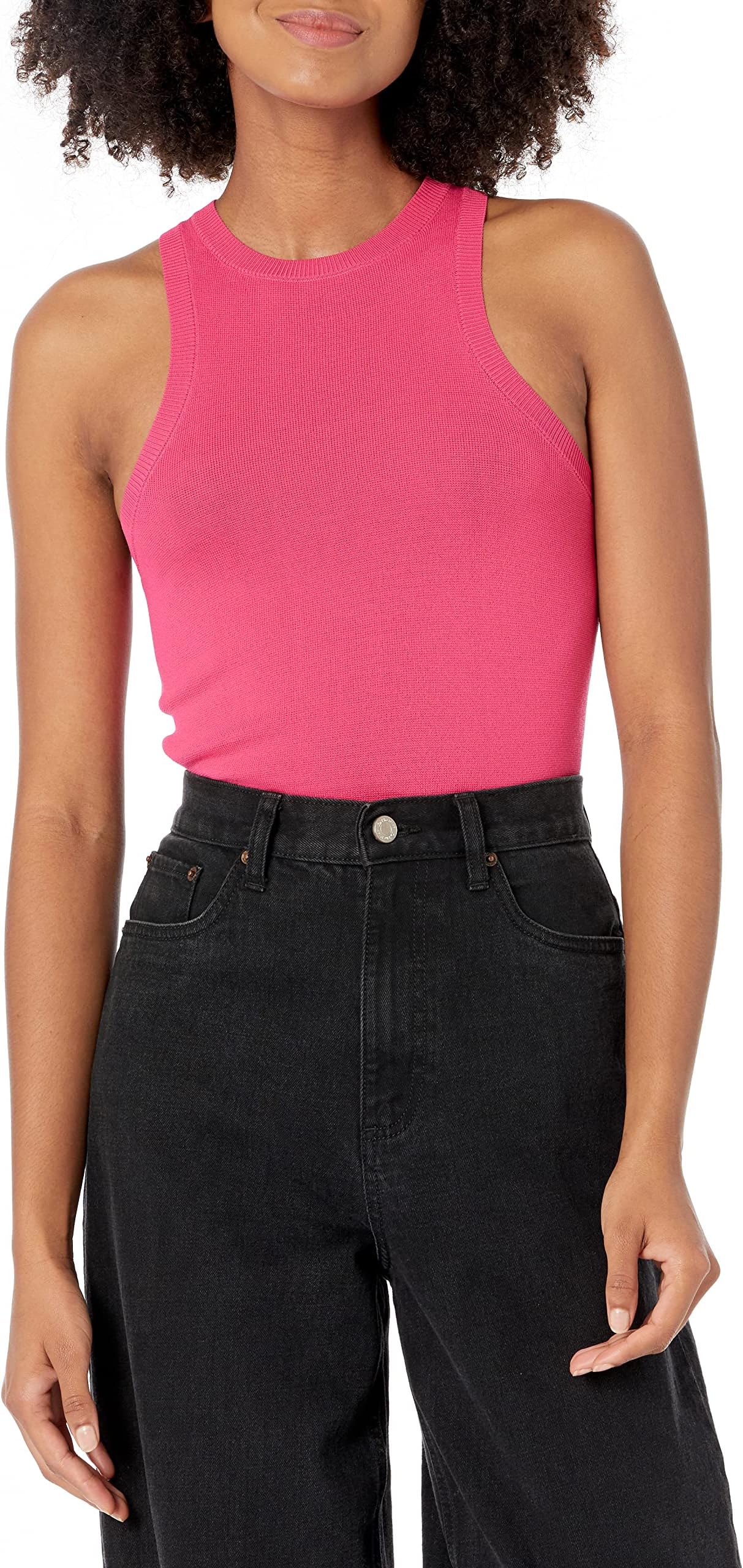 The Drop Women's @Lucyswhims Fitted Cutaway Racer Tank Sweater