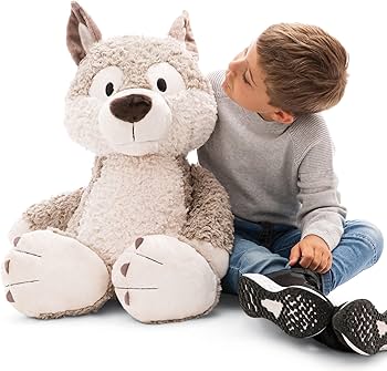 Amazon.co.jp: 【NICI】FF2024 ウルフ ウィニー ぬいぐるみ 70cm