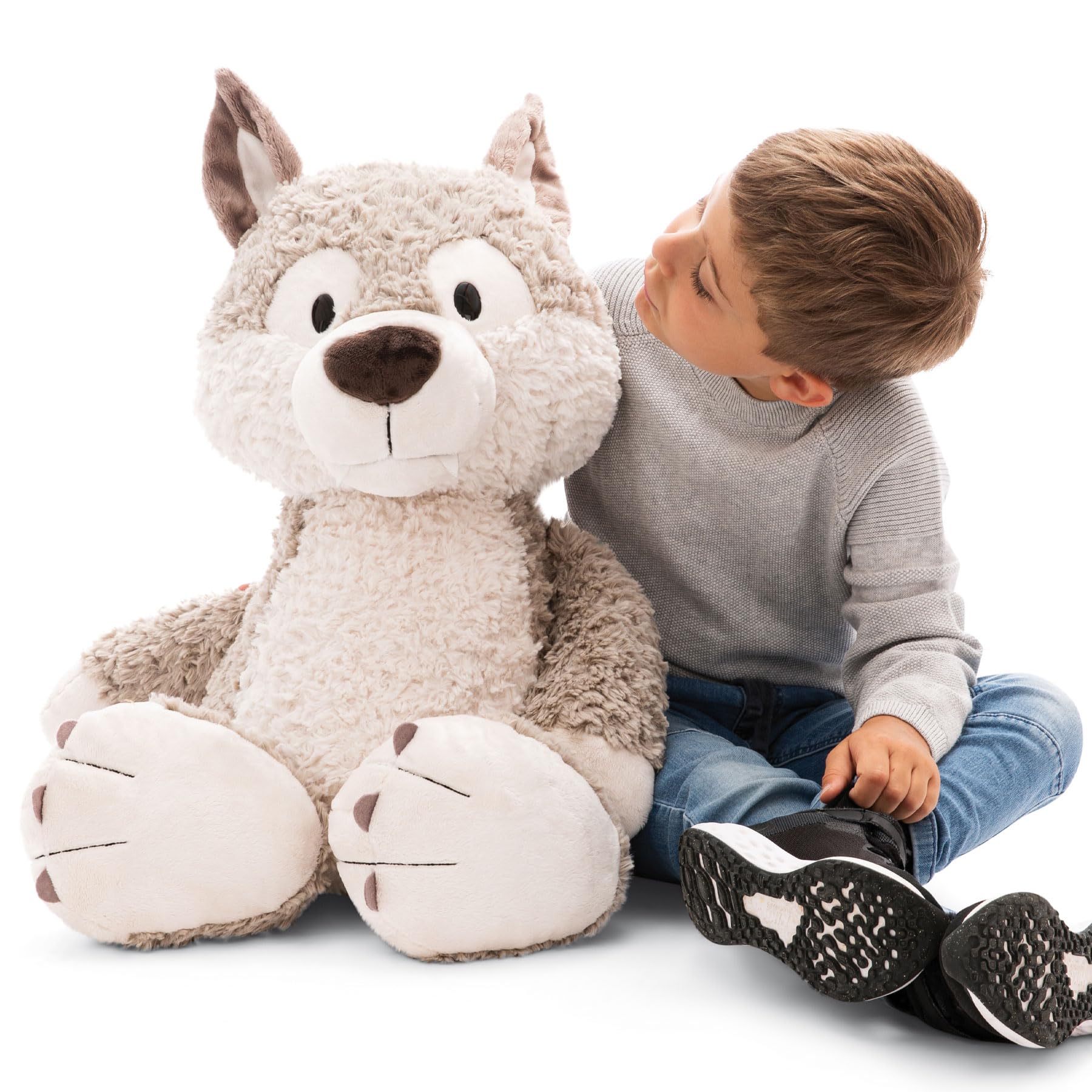 Amazon.co.jp: NICI FF2024 Wolf Winnie Plush Toy, 27.6 inches (70