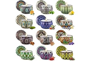 Birthday Scented Candle Gift Set for Women, 12 Pack