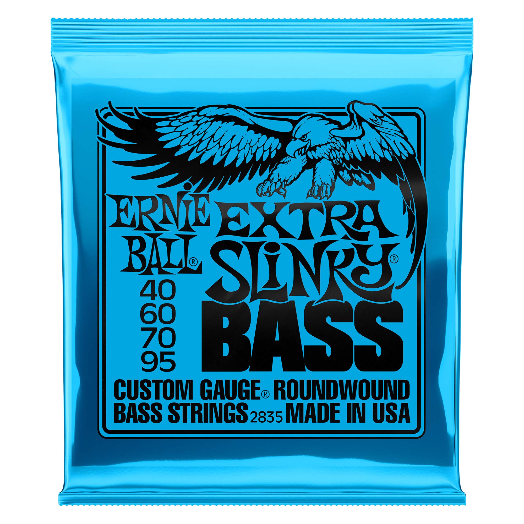 Ernie Ball 2835 - Corde per basso elettrico, in nichel, confezione da 2