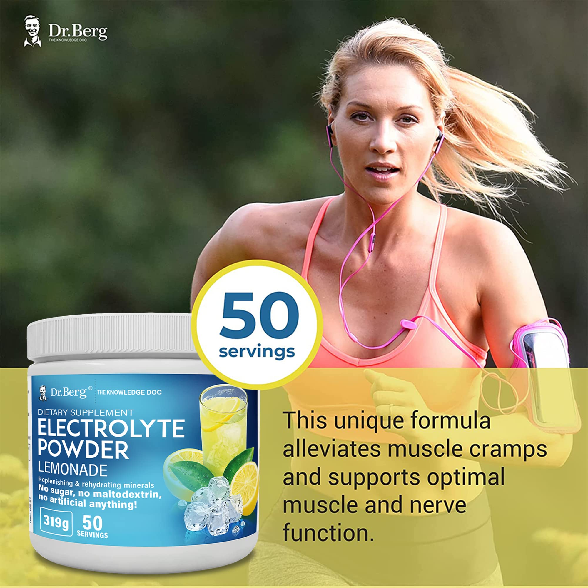 Buy Dr. Berg's Original Keto Electrolytes Powder (50 Servings) Zero