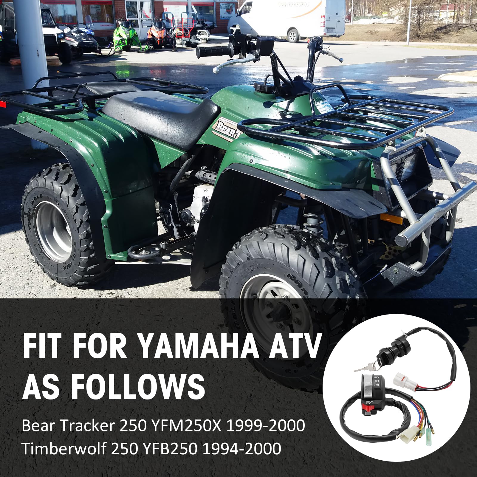 その他 YAMAHA BW251-300 M MATI Start Stop Headlight Switch & Ignition Key Switch for