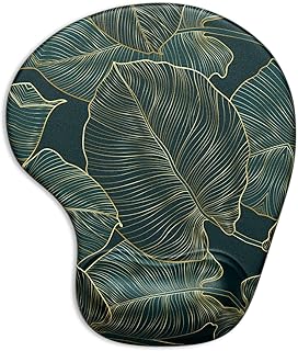 ITNRSIIET Mouse Pad, Ergonomic Mouse Pad with Gel Wrist Rest Support, Gaming Mouse Pad with Lycra Cloth, Non-Slip PU Base for Computer Laptop Home Office Travel,Palm Texture