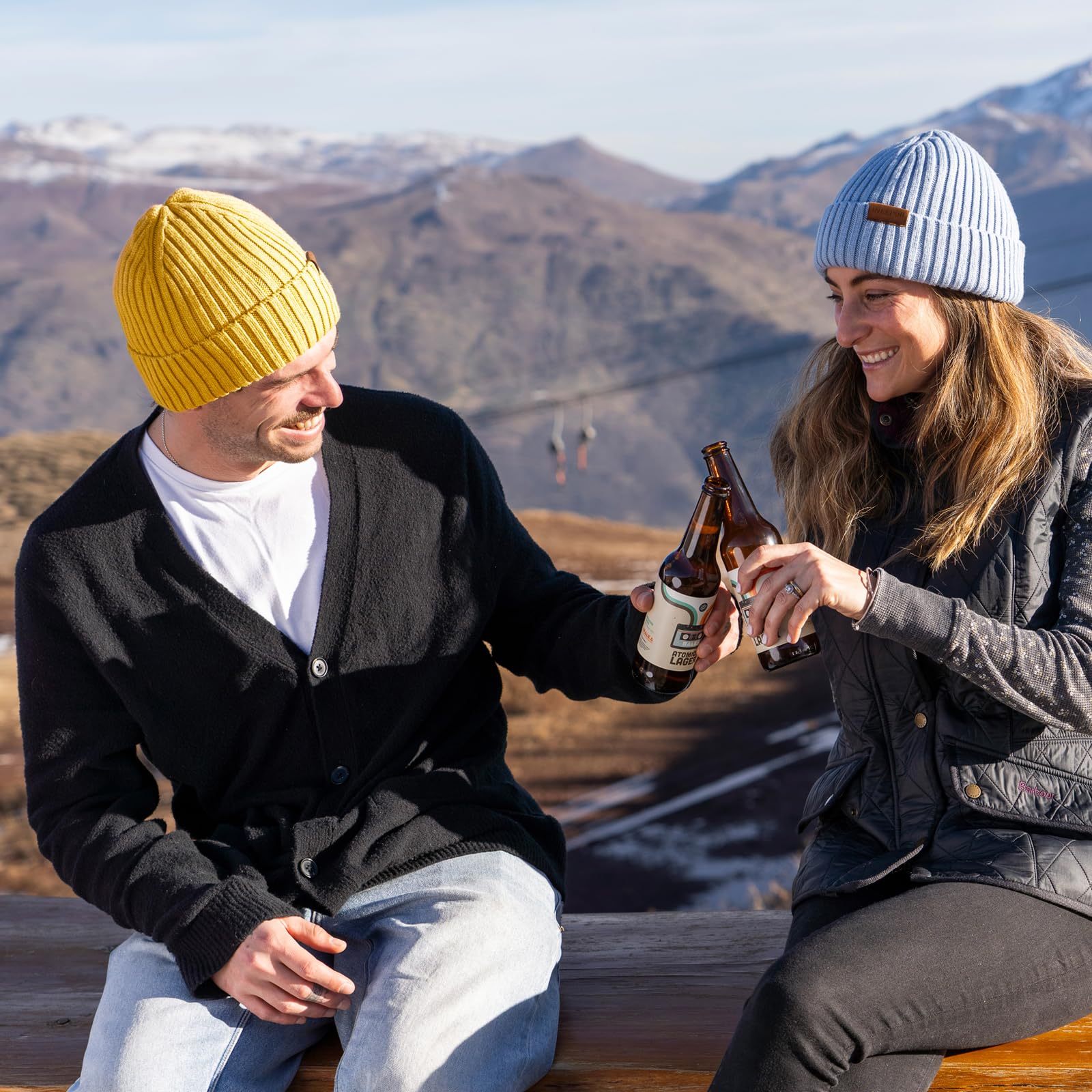 ineepor Cappello Invernale Uomo Donna Lana Merino Beanie Hat Berretto a Maglia Unisex Corto Chapeau Caldo Elegante Morbido Pile Fodera