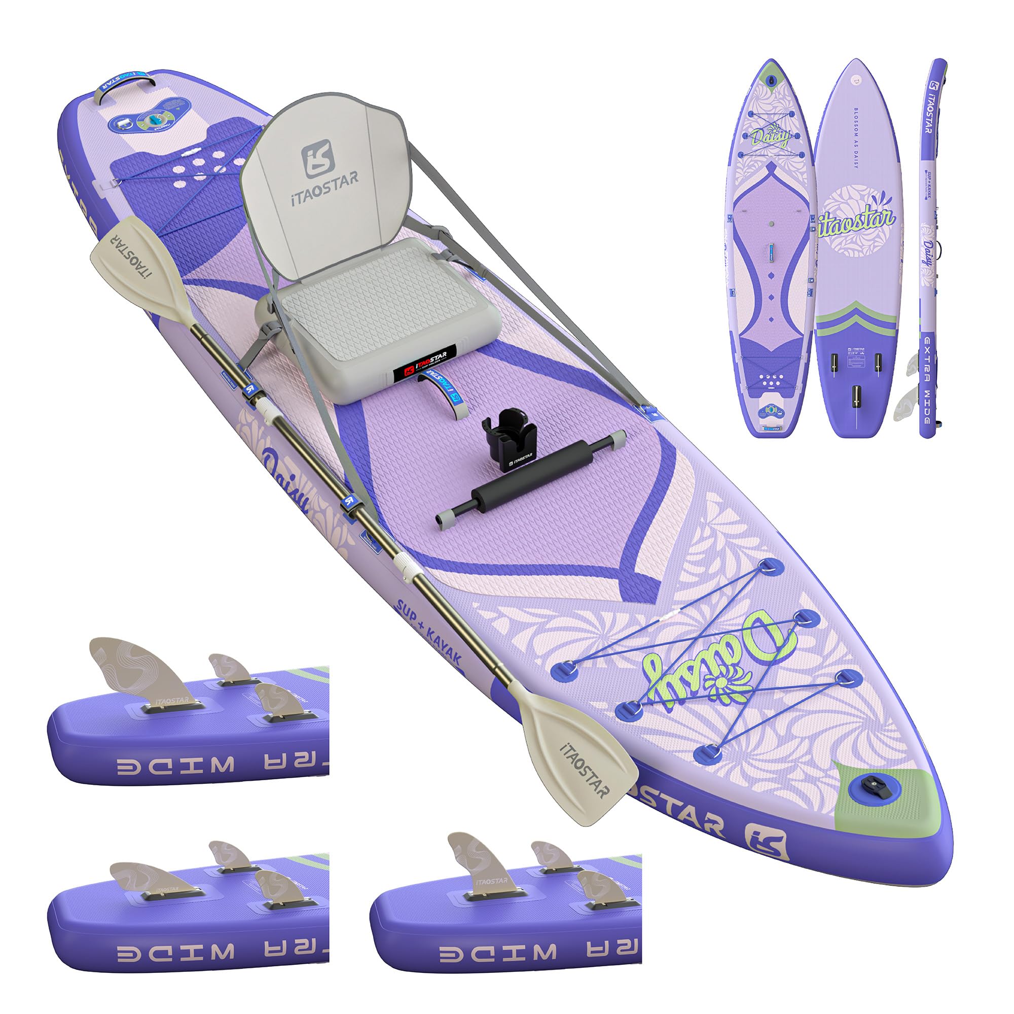 iTAOSTAR Daisy-Blossom as Daisy, 11'6 × 35, Paddle Board w/All Accessories