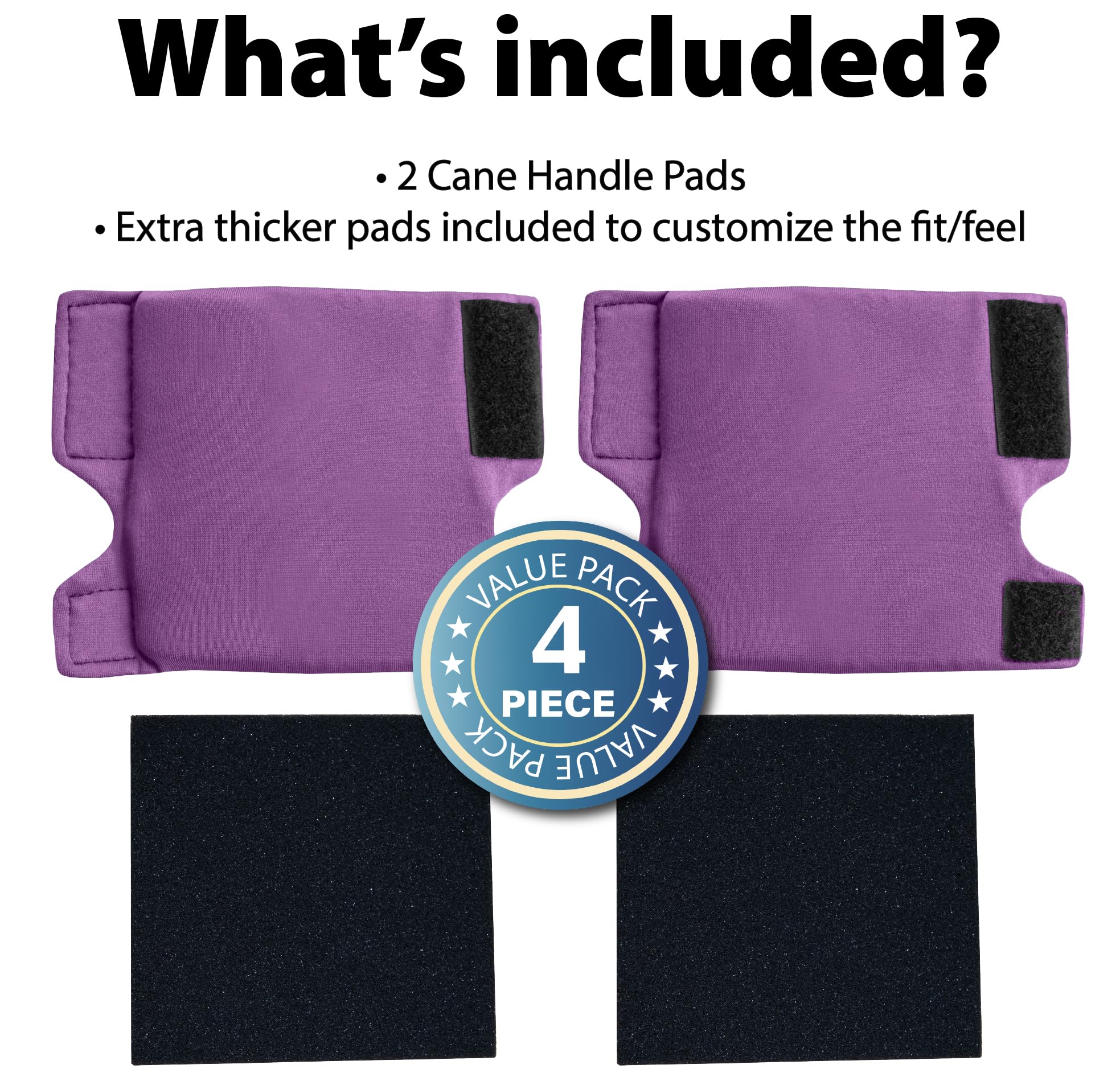 Top Glides Cane Handle Cover (Purple)