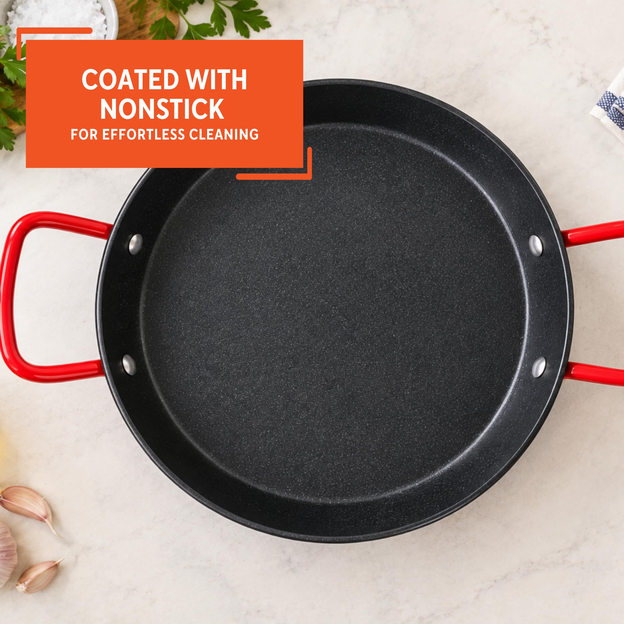 IMUSA Paella Pan - Carbon Steel Nonstick -6