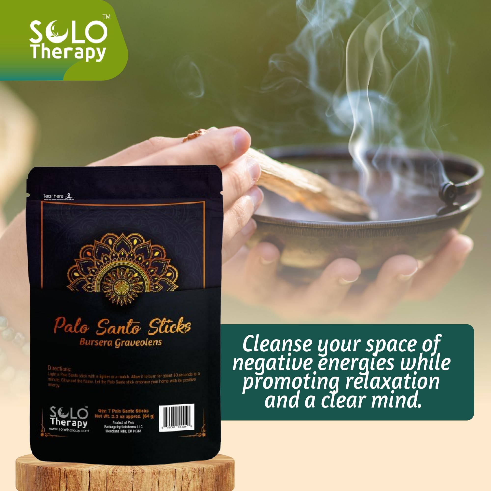 Premium Palo Santo Holy Wood Incense Sticks from Peru, for Purifying Cleansing, Meditating. 100% Natural and Sustainable - Image 4