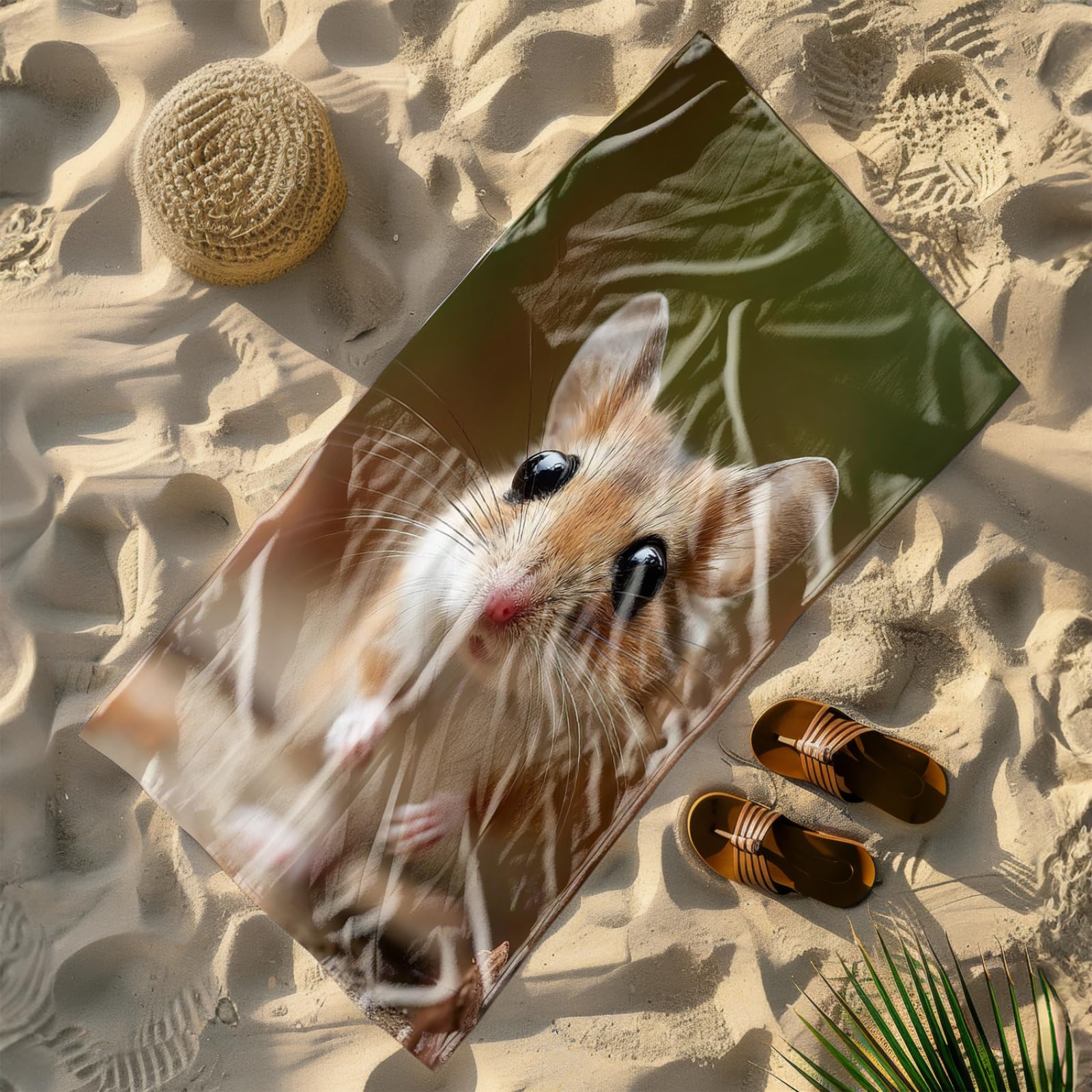 Générique Serviette de Plage 90X180 Animaux Bruns