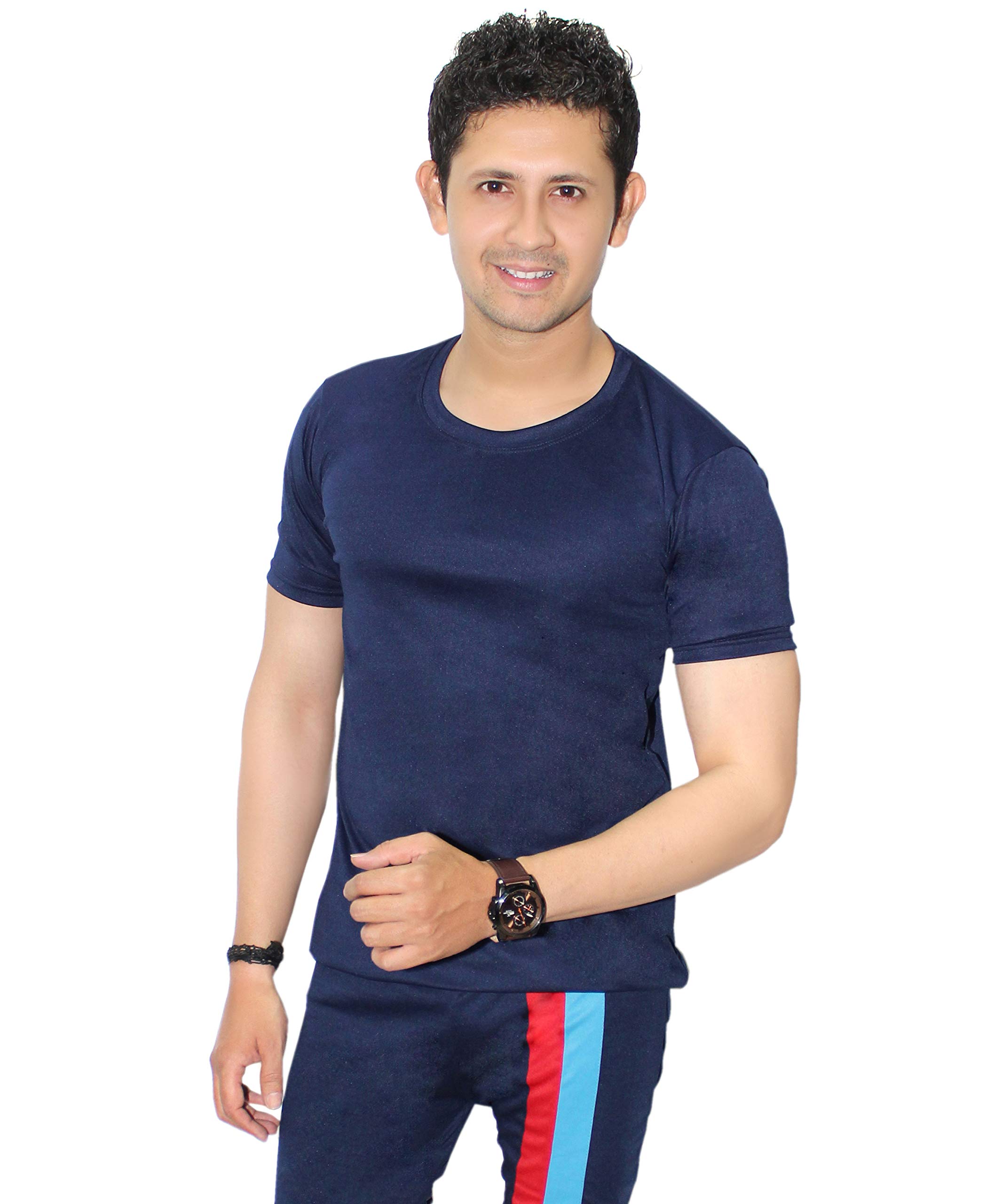 Goodluck Mens Swim Tshirt (28) NavyBlue