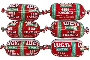 Lucy Pet Beef Formula Dog Food Rolls: Wholesome Treat for Your Furry Buddy