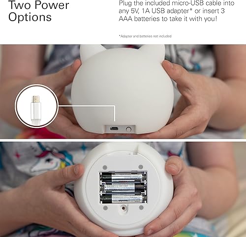 Miniatura 5 de Lights by Night Luz blanda para gatitos, LED, grifo, funciona con 3 pilas AAA, personalizable, dormitorios, salas de juegos, escritorio y más, luz