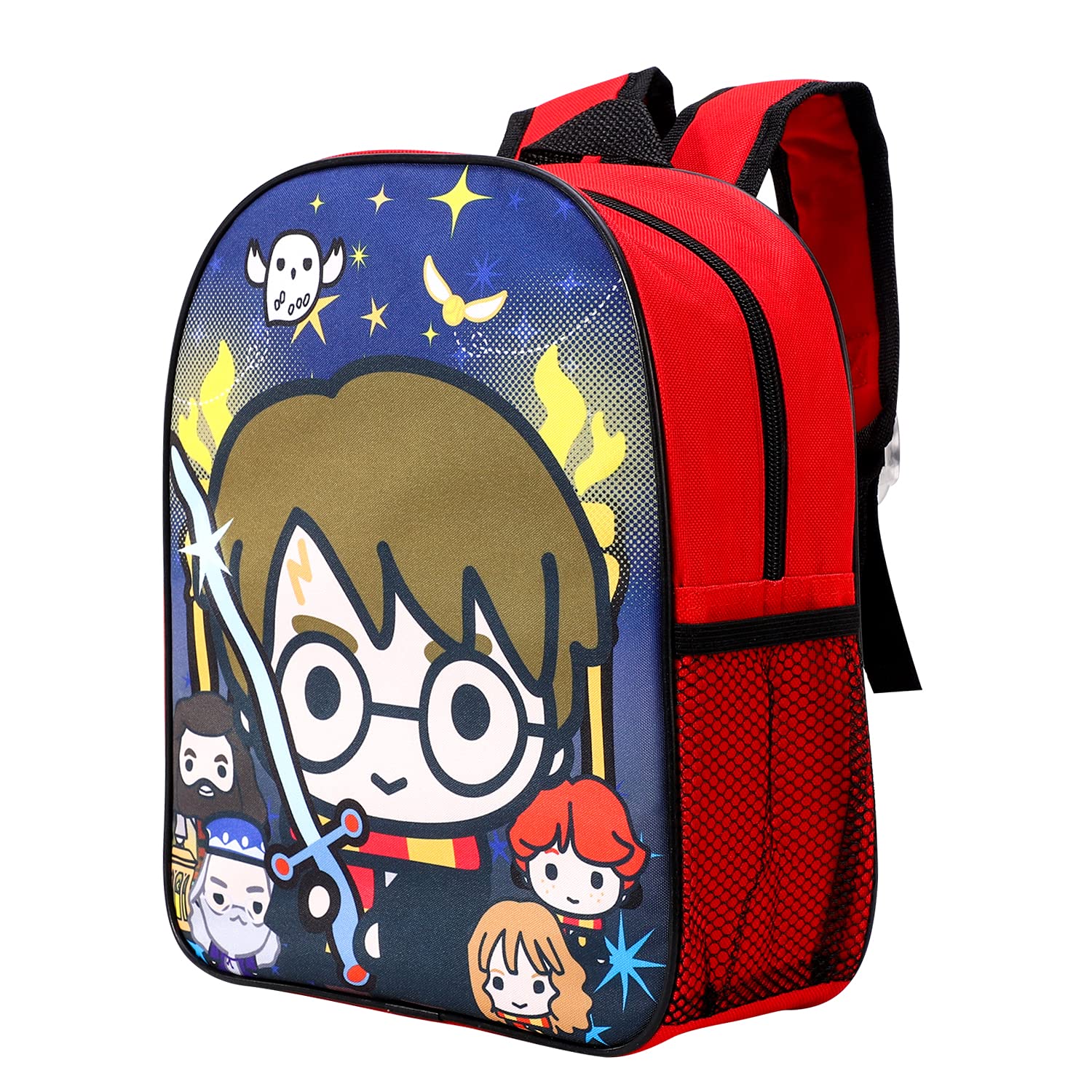 Sponsored Ad – Harry Potter Kids Childrens Backpack School Rucksack Travel Bag Boys Girls with side mesh pocket Multicolour