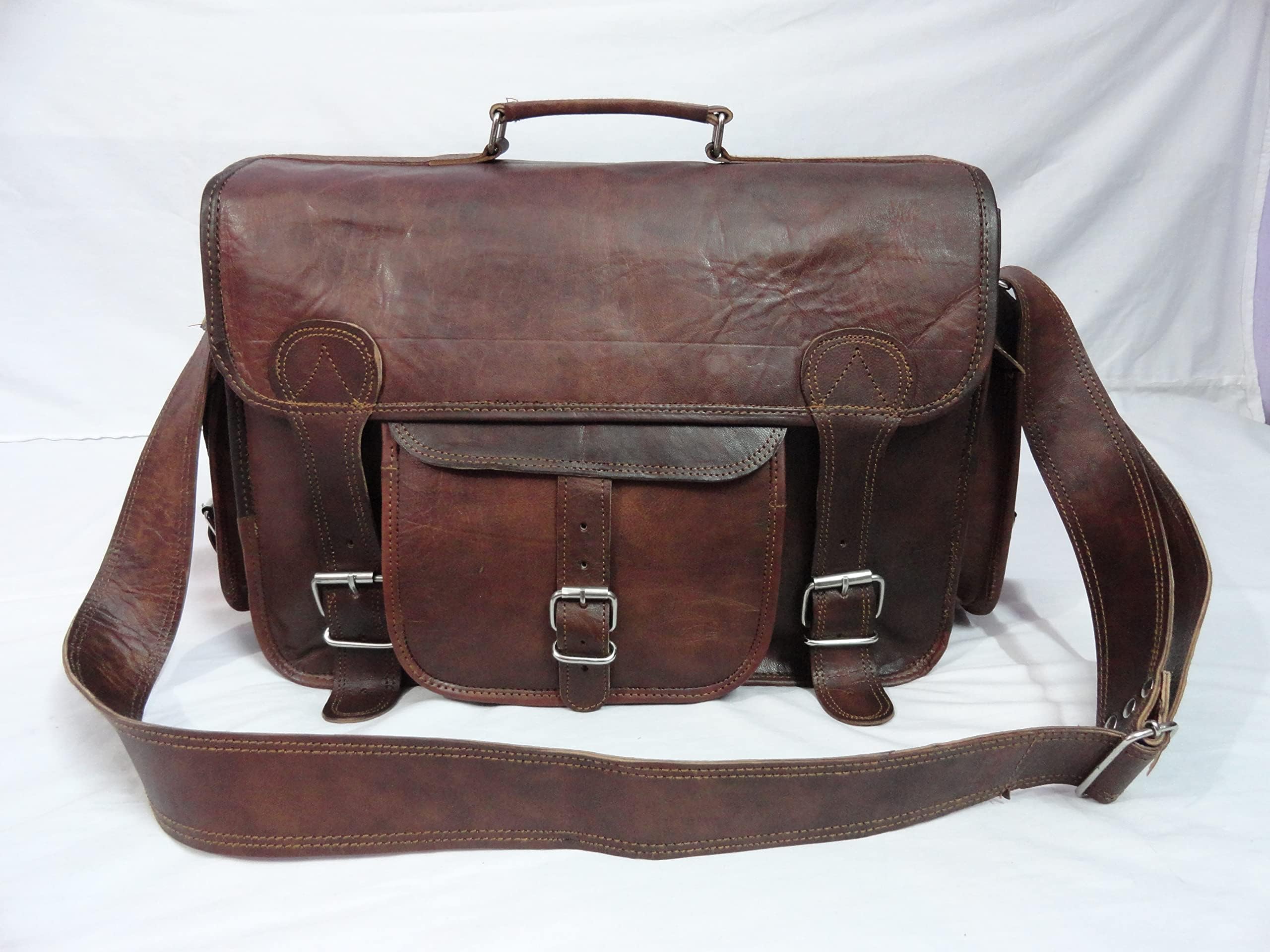 Genuine Leather DSLR Camera Bag Leather Briefcase Leather Camera Bag 7200...