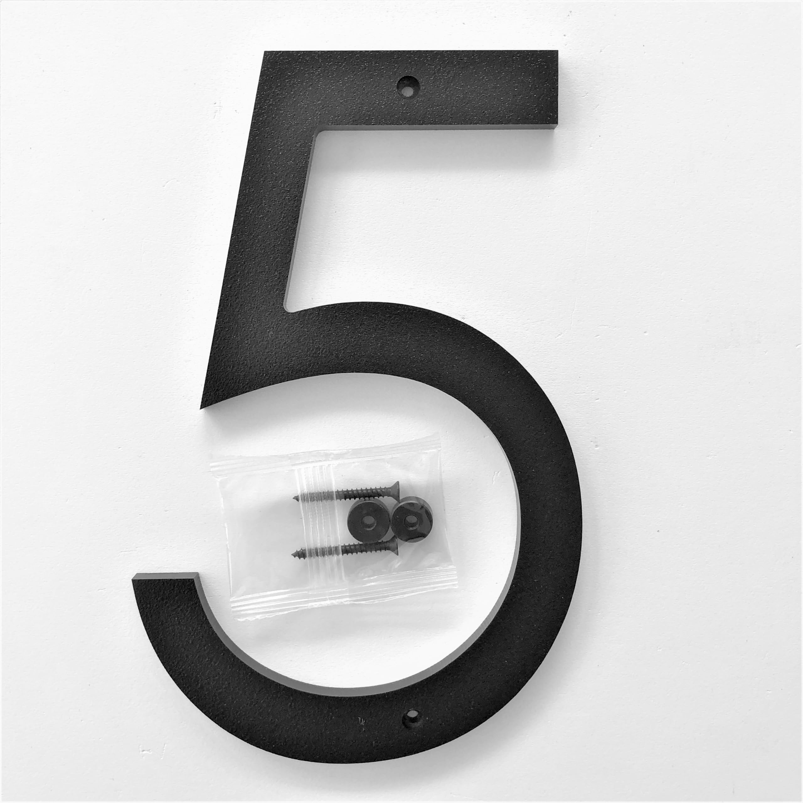 Amazon.com: 8 inch Large Modern House Numbers, Black plastic with ...