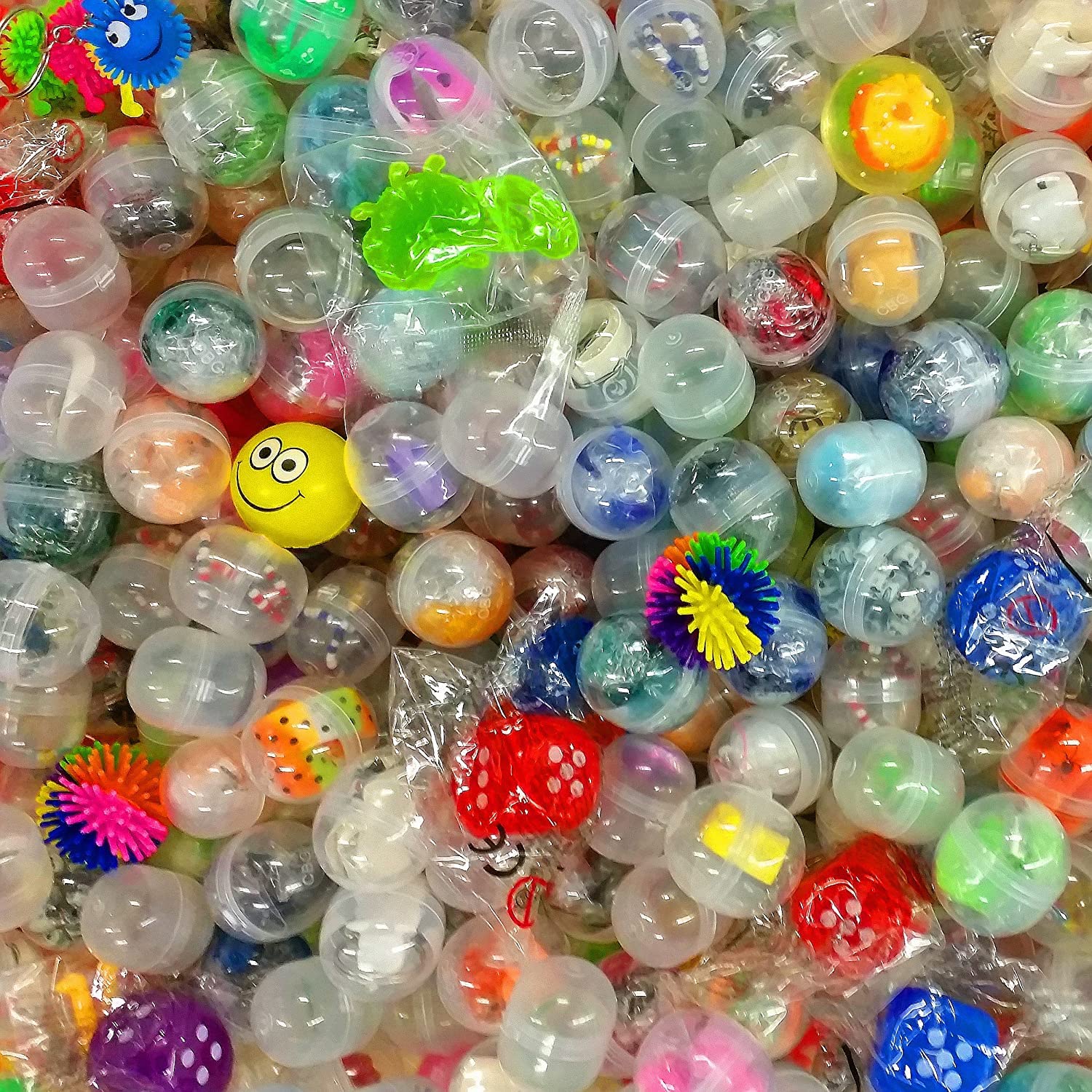 German Trendseller® - 16 x small filled toys capsules┃a variety of different contents┃ party bag fillers┃children's birthday