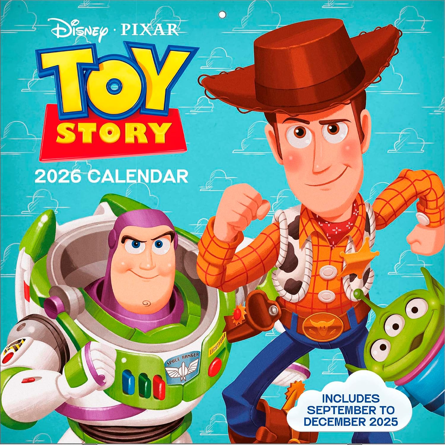 Pyramid - Toy Story 2026 - Brochure Calendar 30 x 30 cm with Woody, Buzz Lightyear & Jessie - Wall Calendar for Disney & Pixar Fans