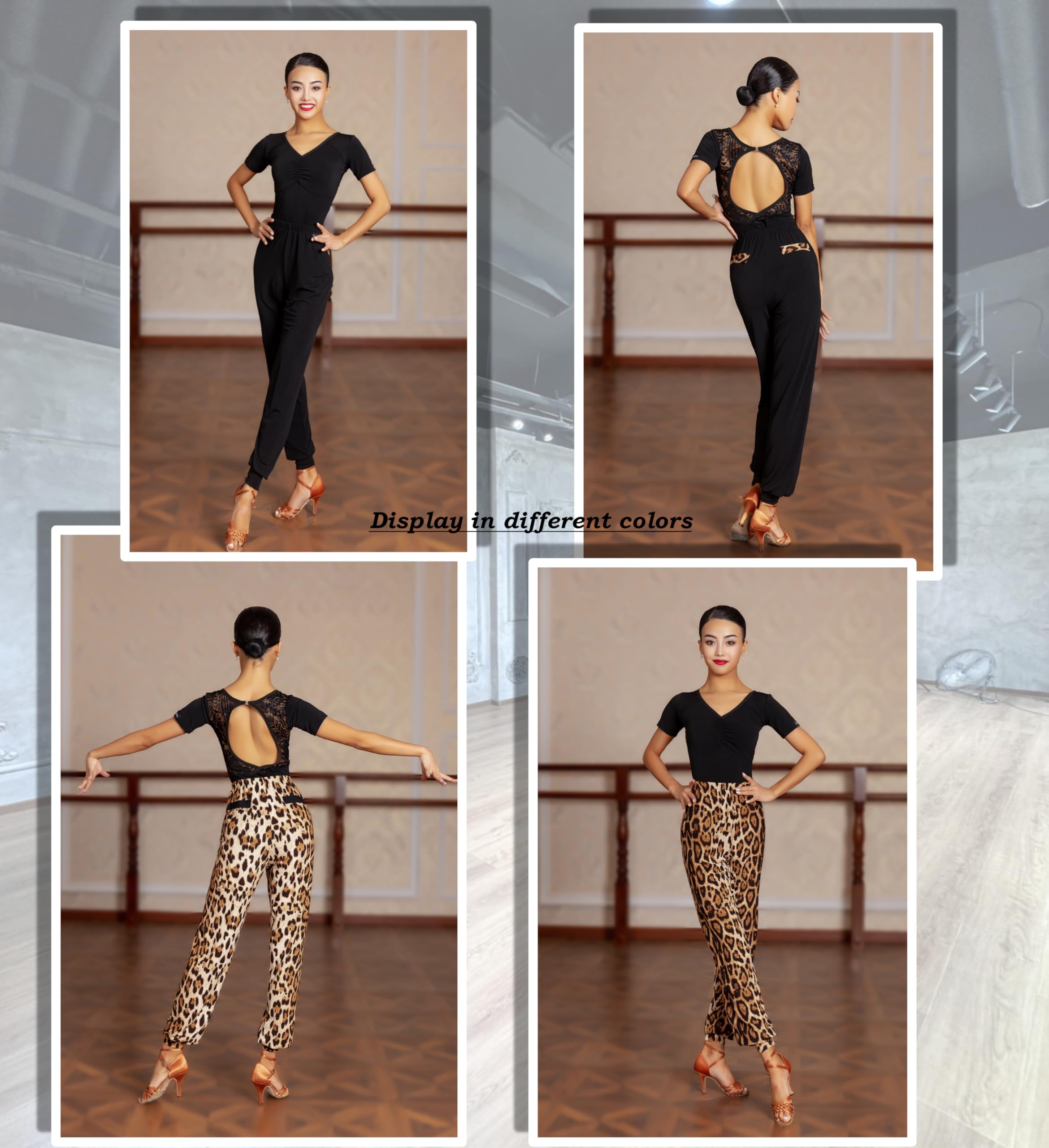 SCGGINTTANZ G4034 Latin Modern Ballroom Dance Professional tightened Cuff Design Pants/Trousers
