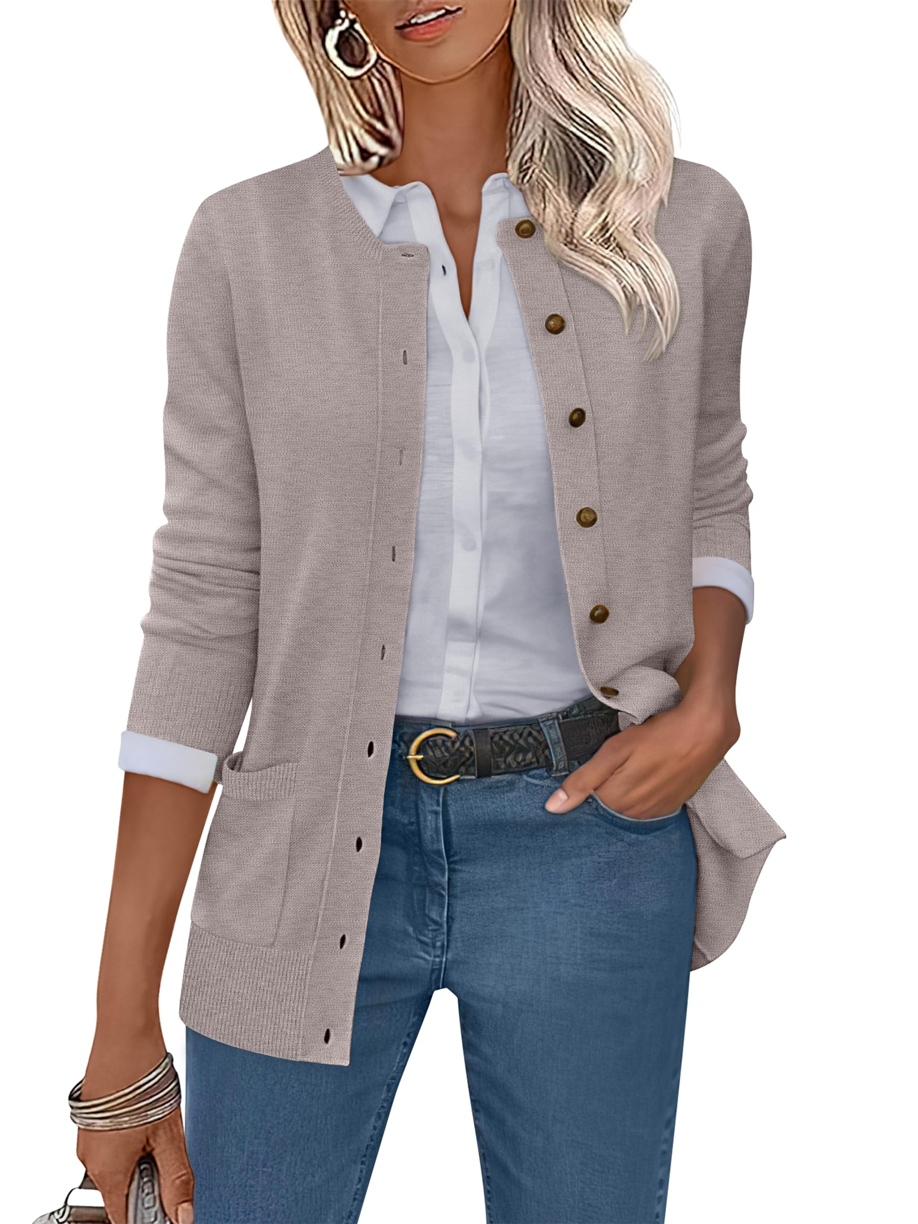 ANRABESS Soft Knit Cardigan