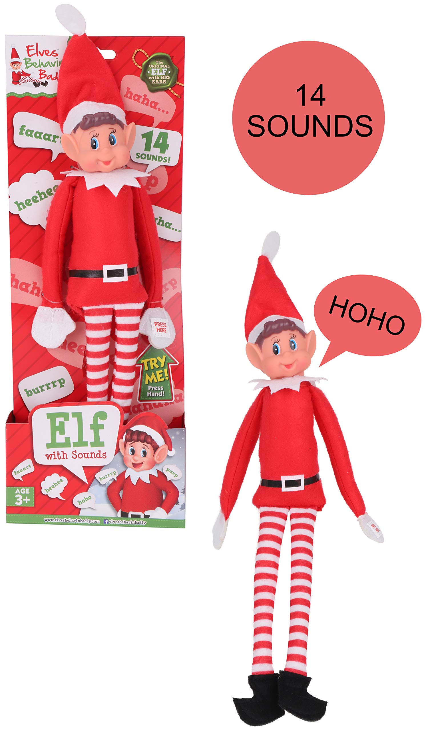 Buy Elves Behavin' Badly 32cm Elf Felt Doll With Vinyl Head And 14