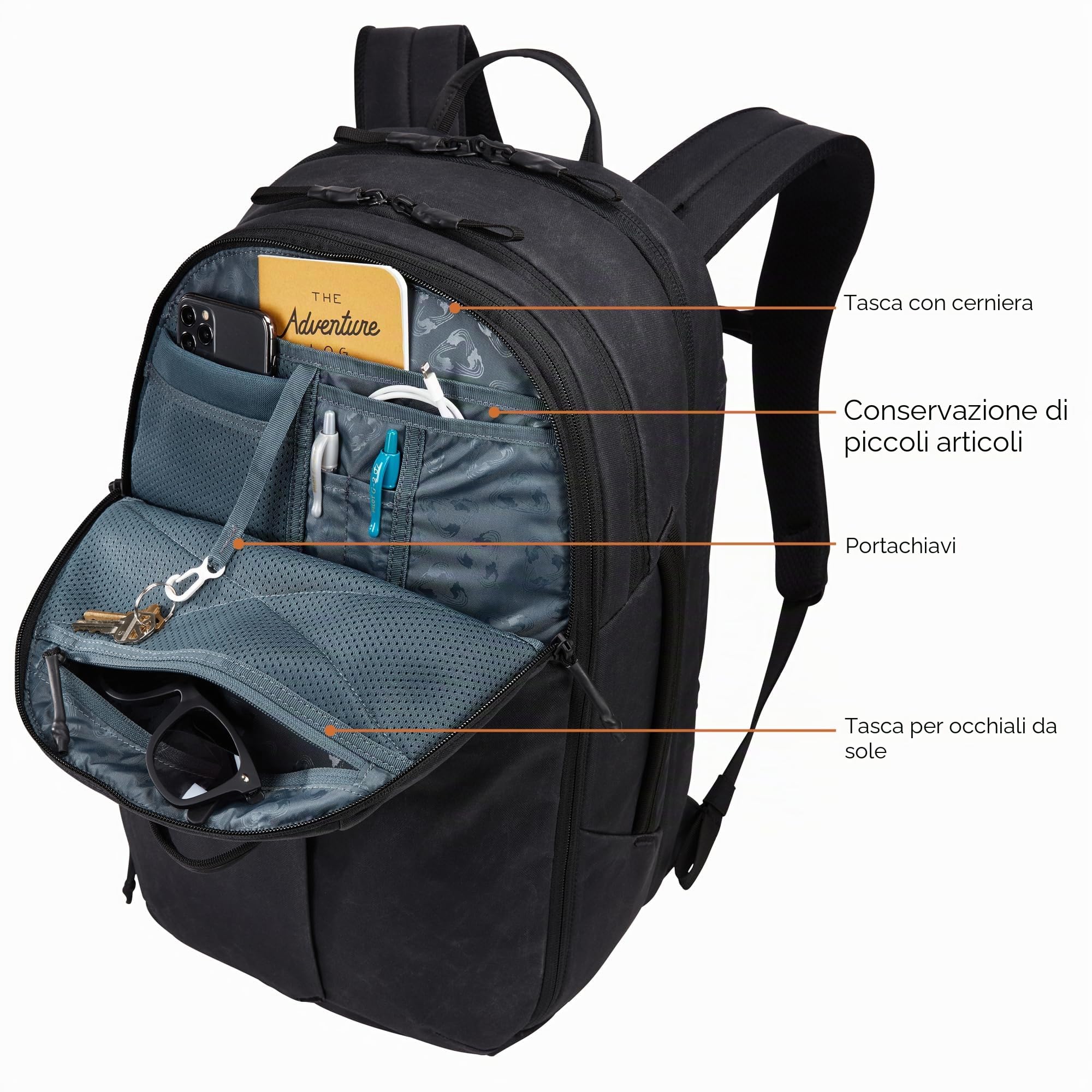 Thule Aion Zaino Da Viaggio 28l Black 28
