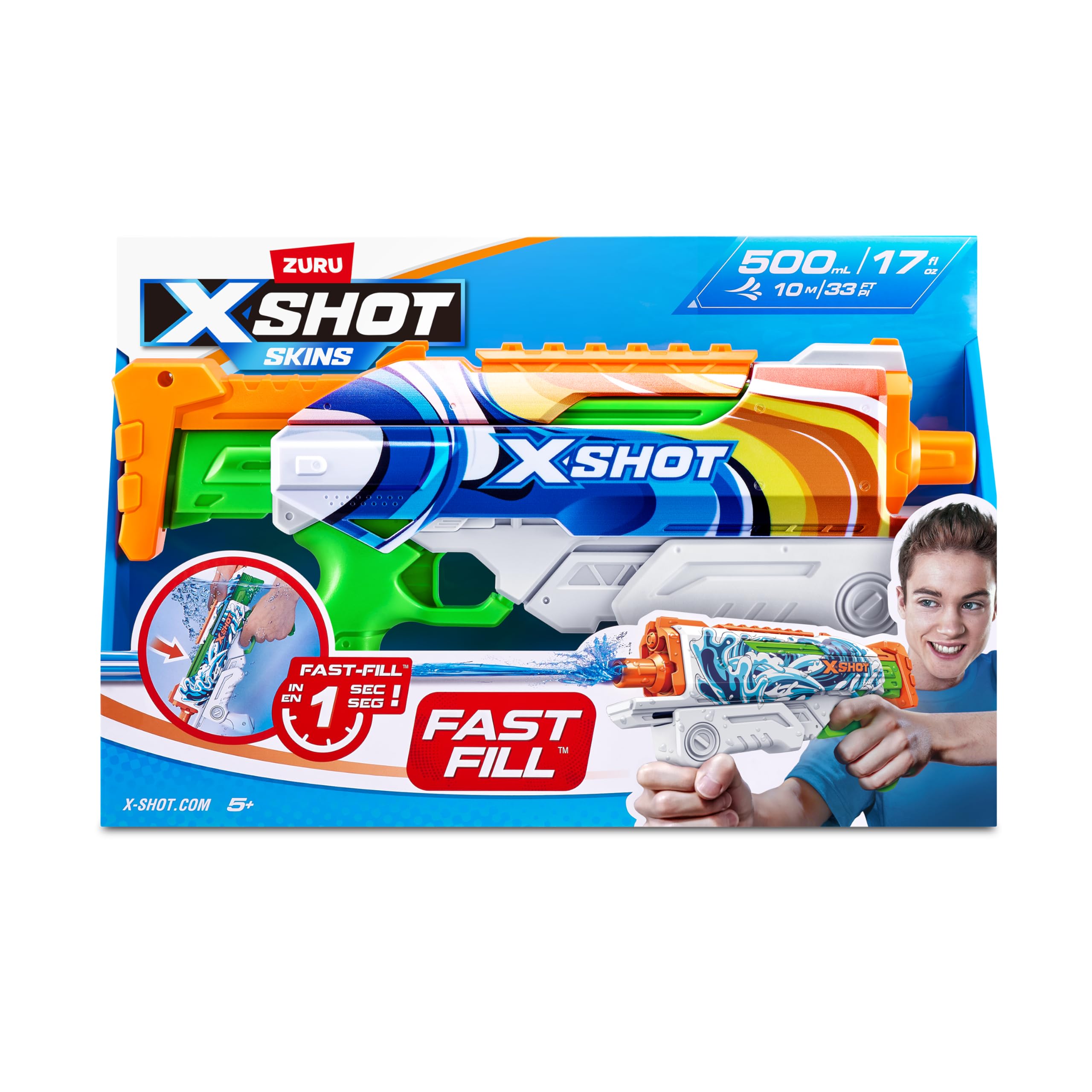 Zuru X-Shot Fast Fill Skins Hyperload Water Blaster (ZU11854)