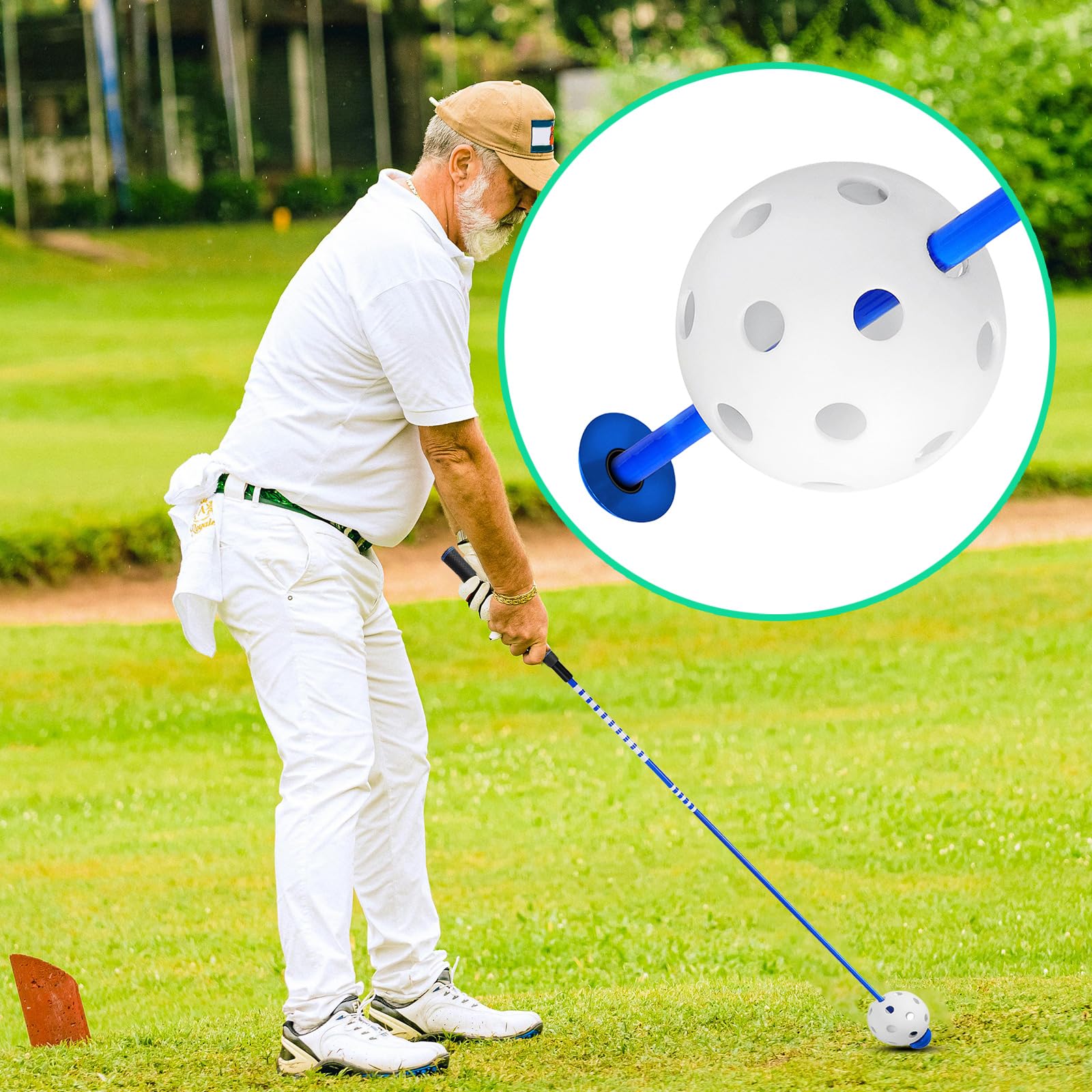 Oshhni Golfschwung-Trainer – Übungsschläger Aus Silikon Für Rhythmus & Kraft