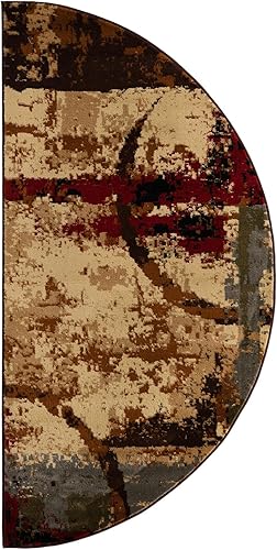 Miniatura 2 de Unique Loom Barista Collection - Alfombra de área - Catuai (3 pies x 6 pies, hogar, multimarrón)