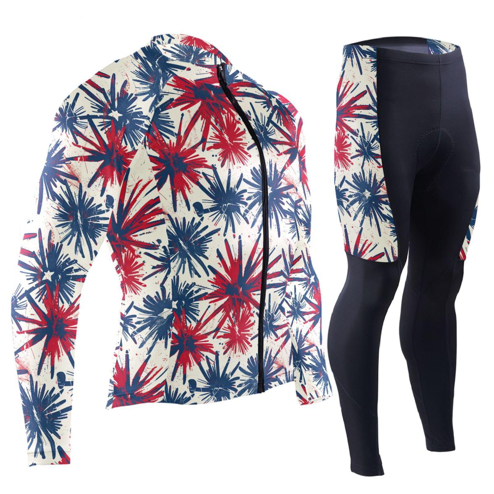 Ärmel-Radtrikot mit Taschen, schnelltrocknend, kaltes Wetter, 3D-gepolstert