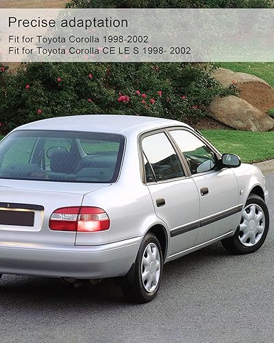 Miniatura 6 de HUQUZN Cubierta de bisel para interruptor de ventana de puerta lateral izquierda delantera para Toyota Corolla CE LE S 1998-2002, placa de ajuste de