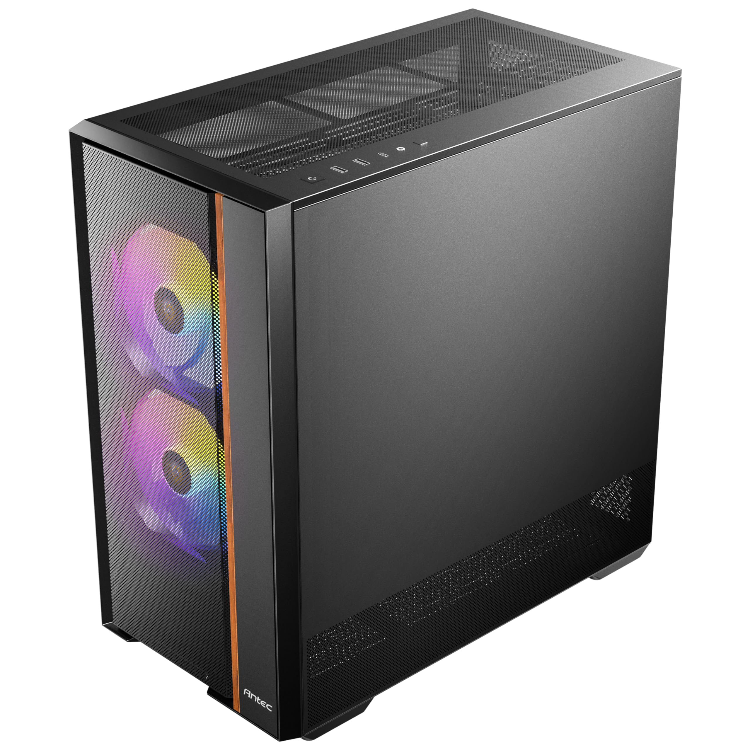 ANTEC Flux Rear ATX/Micro-ATX/ITX Boîtier Midi Tower PC, Noir