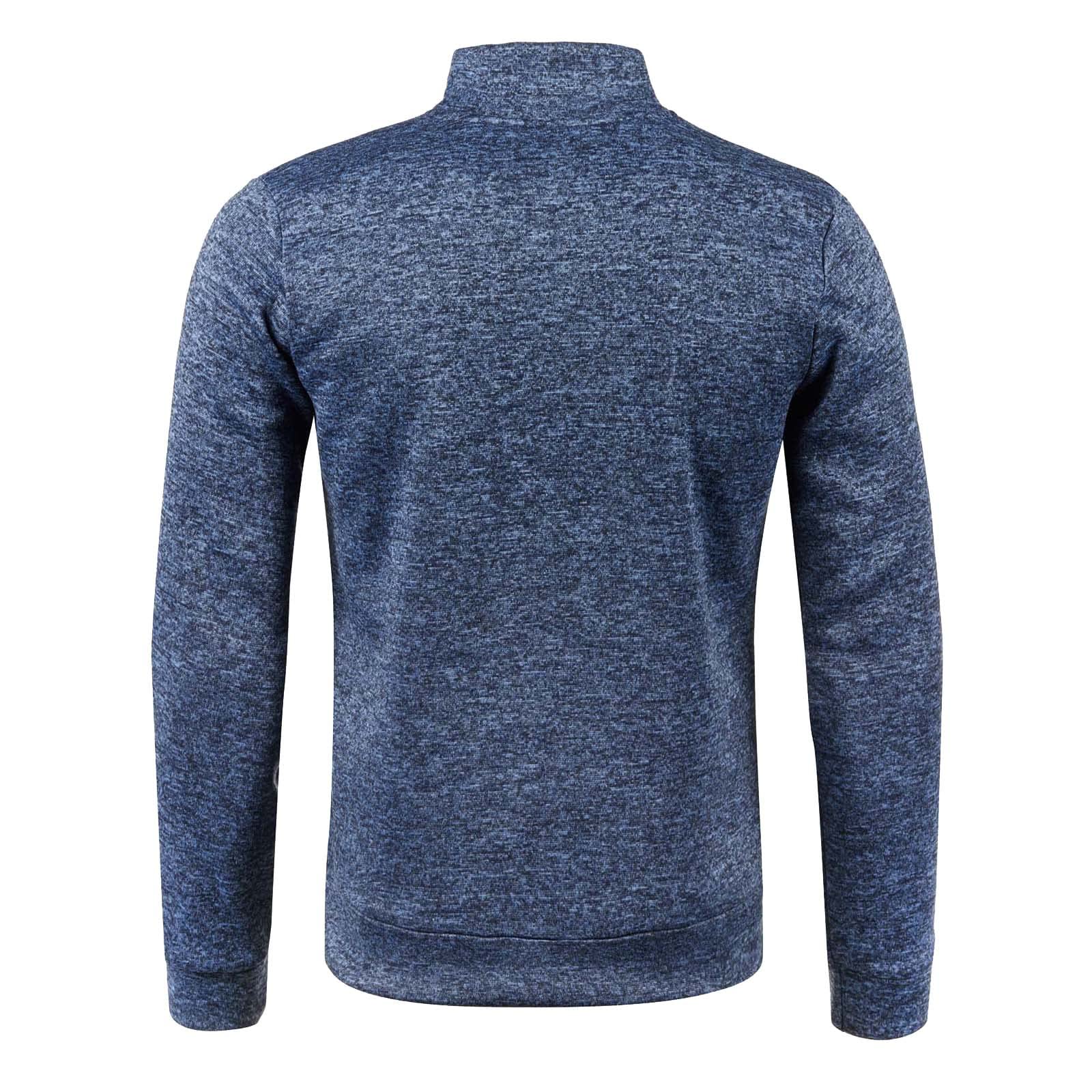 Sudadera para hombre sin capucha con cremallera chaqueta fina ligera deportiva transpirable