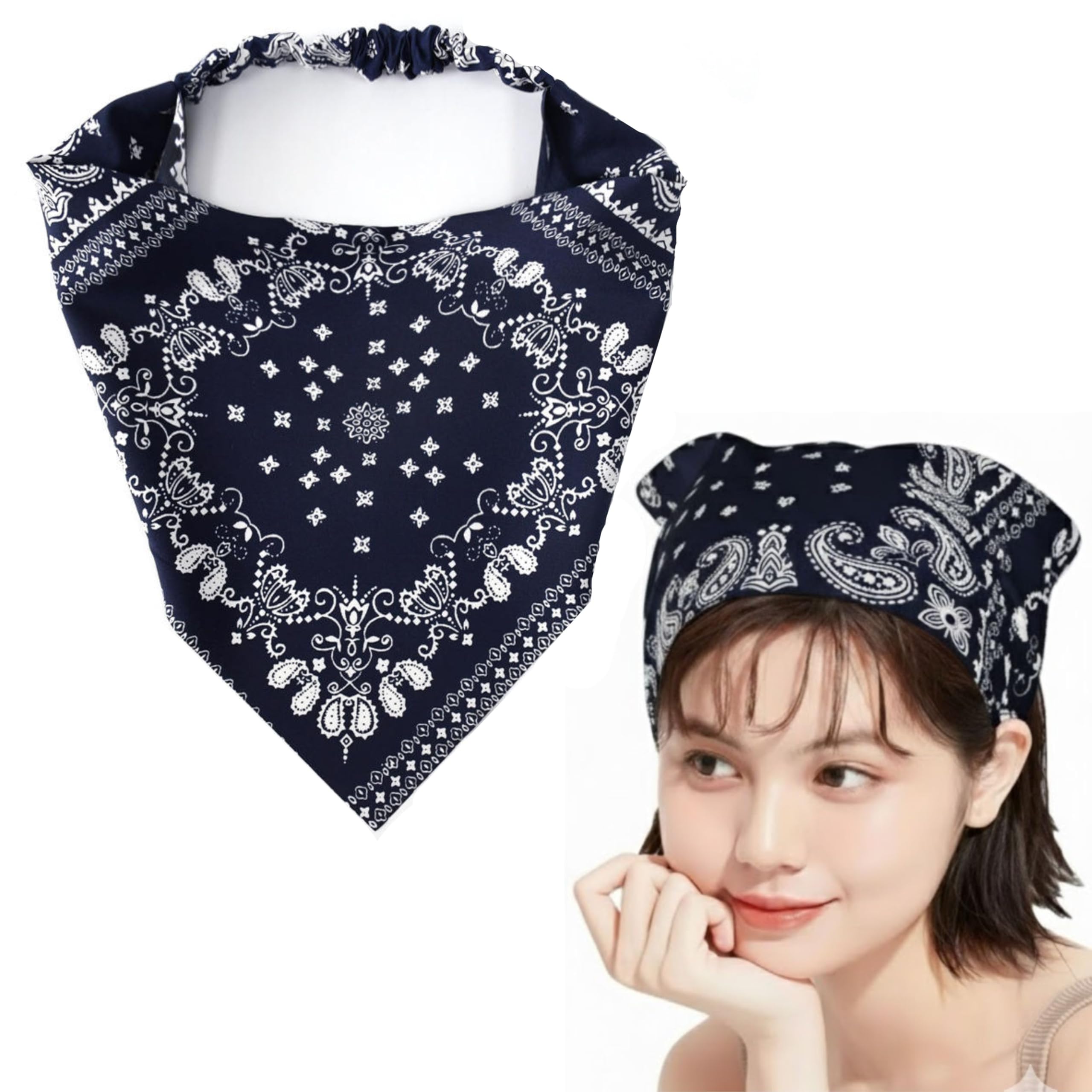 THYNOX Versatile Soft Bandana Scarf for Men & Women Hair | Stylish Head Scarf Collection | Multi-Use Headwear | Lightweight and Comfortable