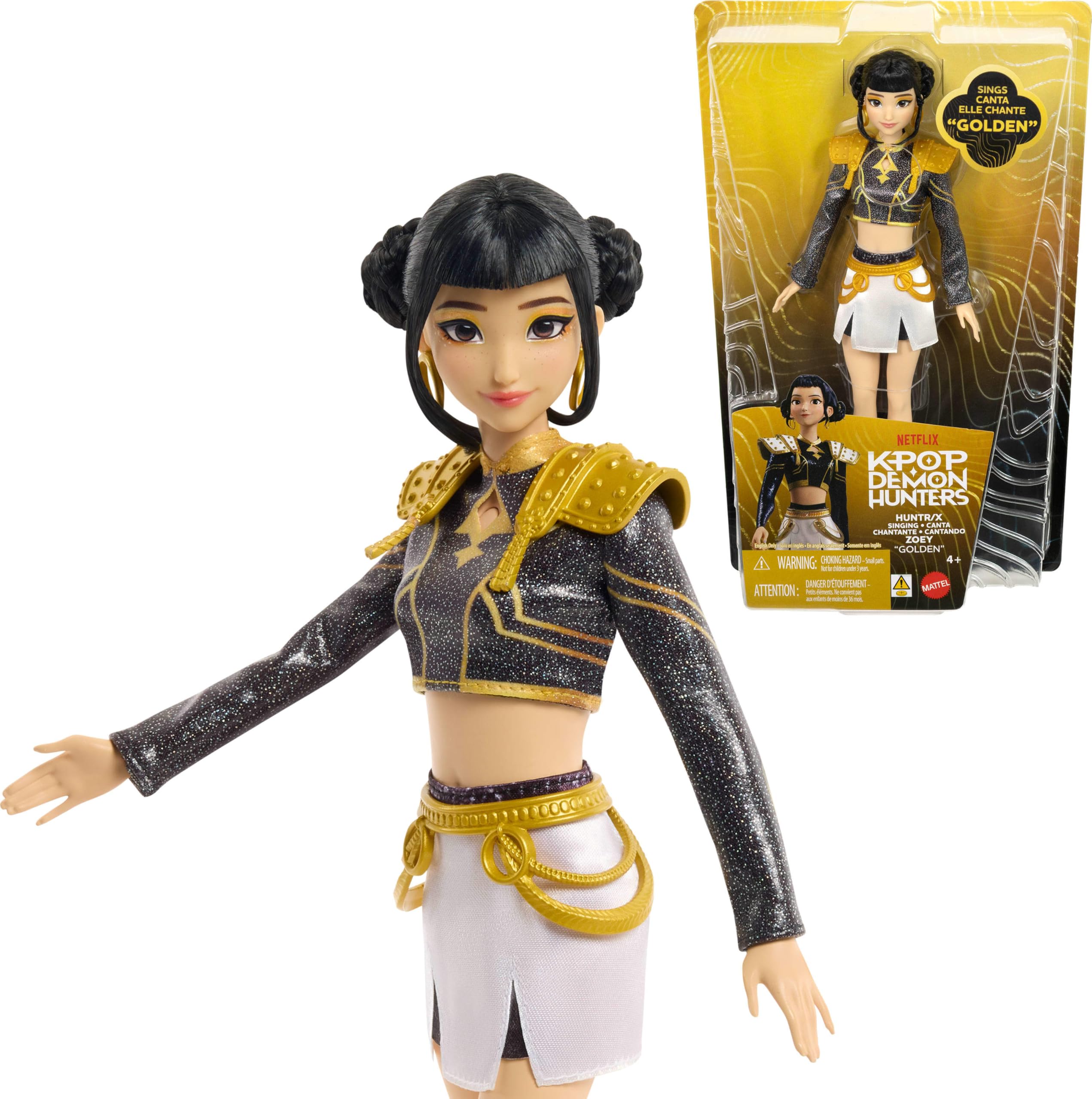Amazon.com: ​Mattel Kpop Demon Hunters HUNTR/X Zoey “Golden