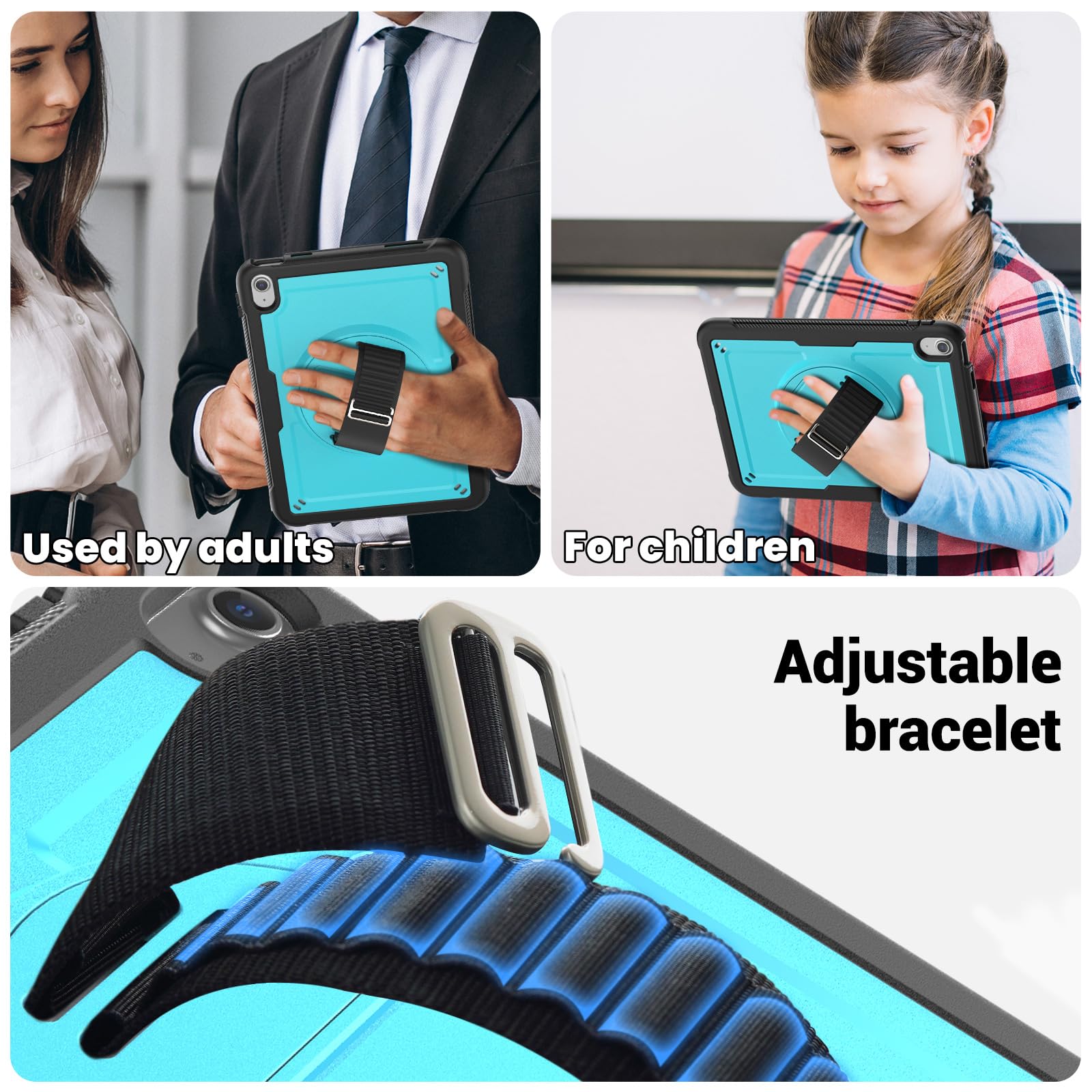Display Lenovo Tab M10 Fhd Plus Custodia Smart Case 360 Girevole Per IPad 9a Generazione 2021 10.2 - Copertura In Pelle Sintetica Con Supporto Custodia Pieghevole Sintetico