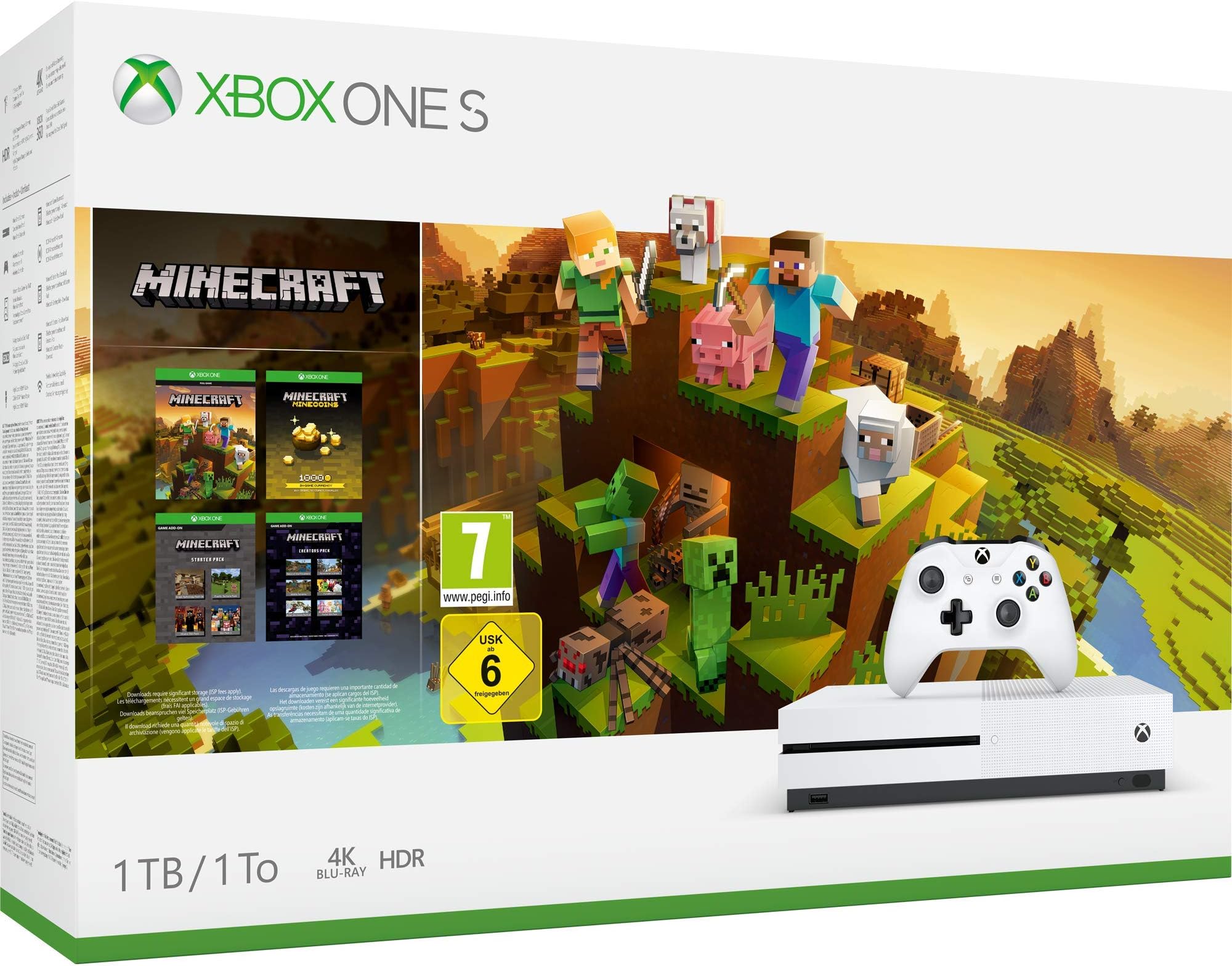Xbox One S 1TB Console - Minecraft Creators Bundle (Xbox One)