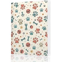 Dog Photo Album 4x6, Pet Dog Puppy Paw Print Small Photo Album Memory Book Keepsake with 18 Pockets Hold 36 Pictures for Family Baby Graduation Wedding Anniversary Travel Vacation