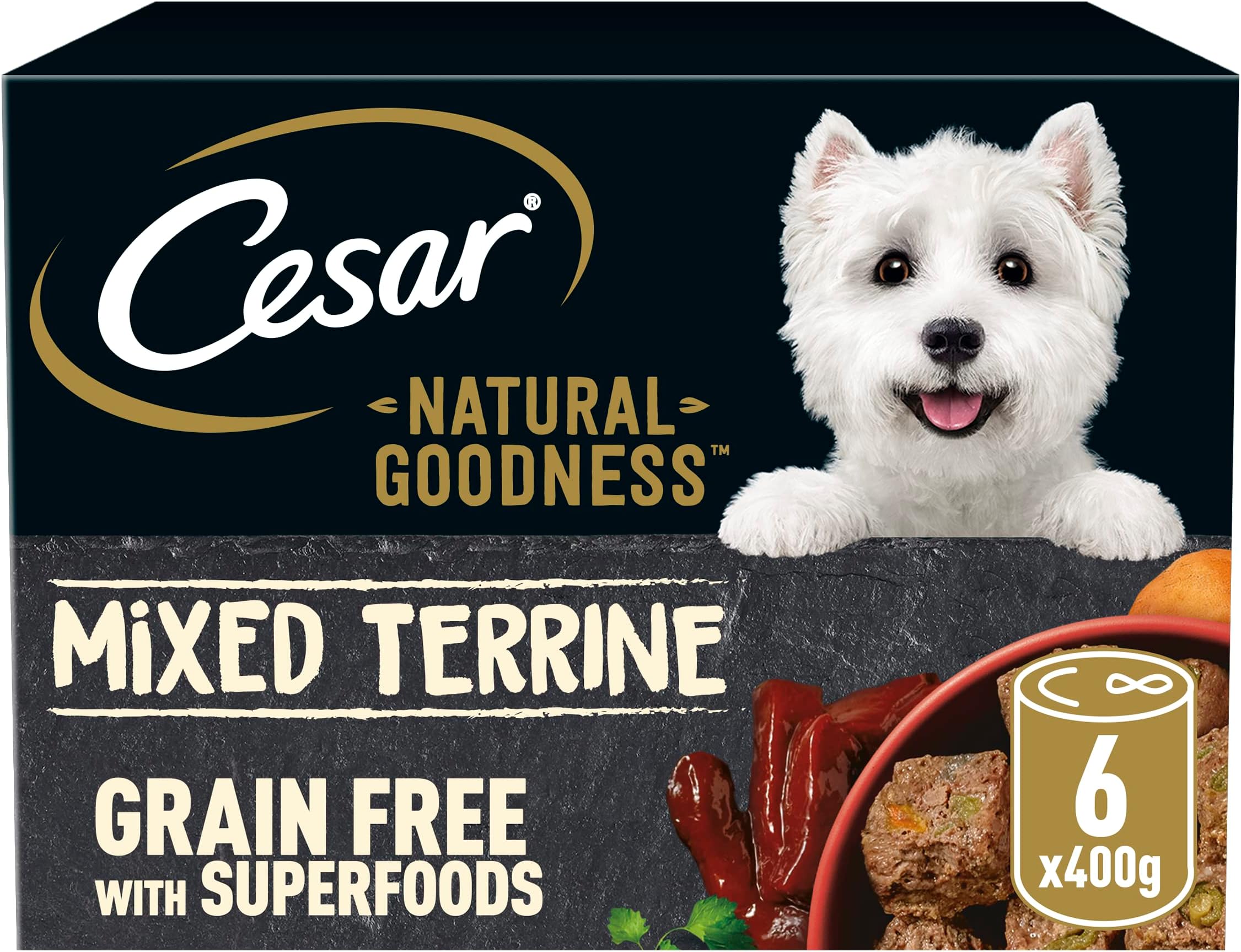 CESAR Senior 10+ Deliciously Fresh Wet Dog Food Pouches Aged Dogs, Mixed Selection in Jelly